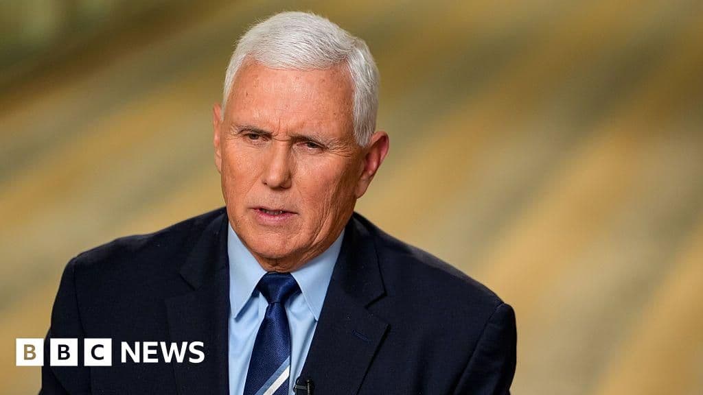 Pence calls Trump's 'anti-weaponisation' fund 'deeply offensive' and says it should be dropped