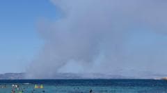 Two dead and evacuation under way as fires break out on Greek island