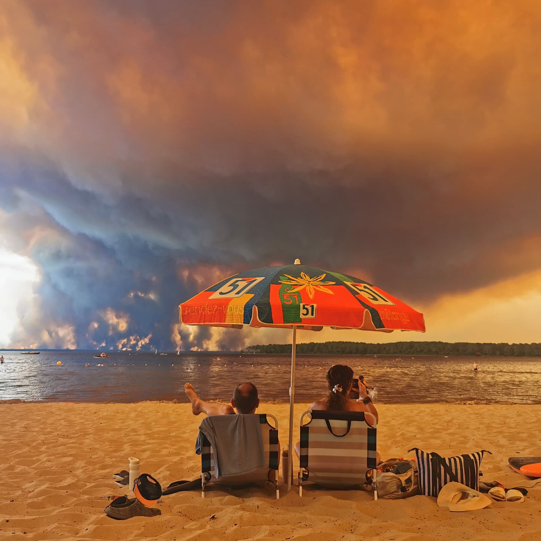 Wildfire Smoke Chokes Skies in Spain and France